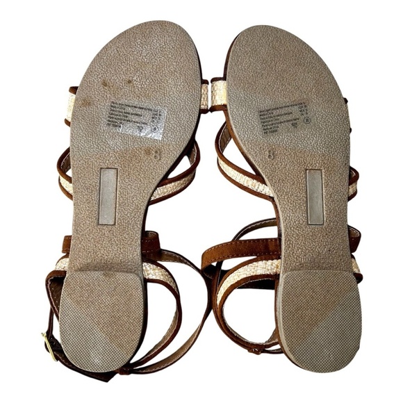 Kelly & Katie Spring/Summer Flat Sandals, New Condition, Size 8, Brown,Tan,Gold - Picture 6 of 6